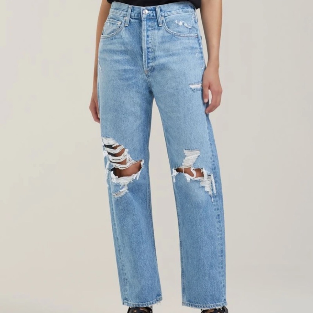 AGOLDE 90'S MID RISE LOOSE FIT IN FALL OUT